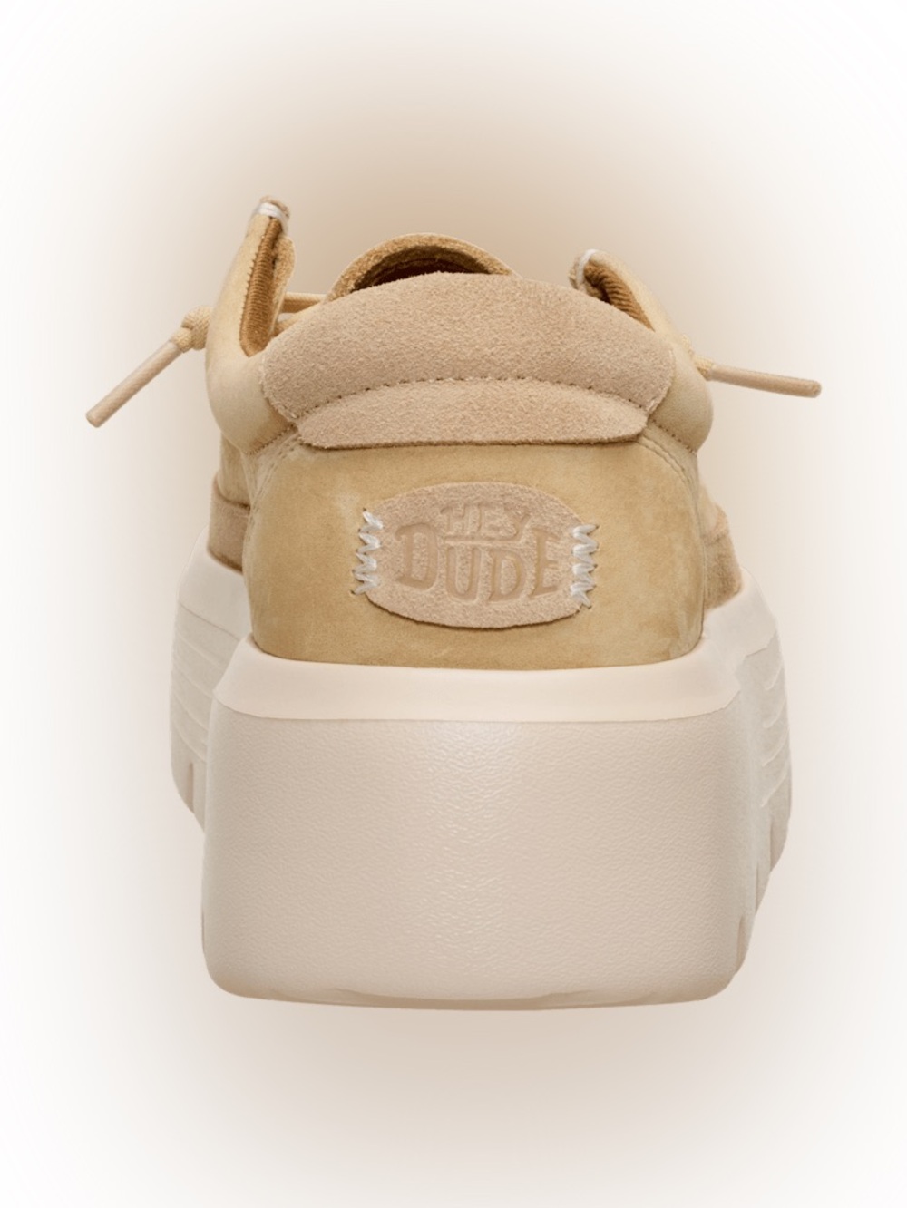 BRAND NEW Hey Dude platform Austin Edge Ox Nubuck Loafers in Tan SIZE 8 - Picture 13 of 15